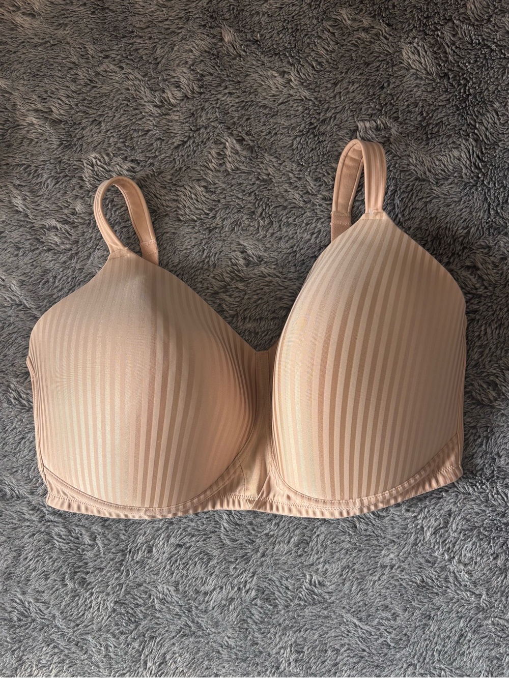 Playtex Nude Striped T-Shirt Bra